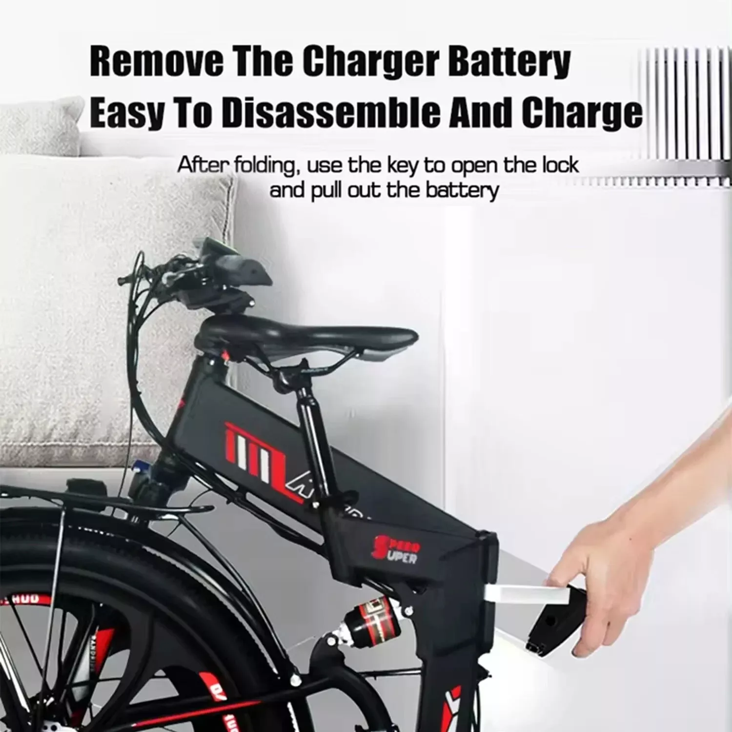 Folding E-Bike with 17AH Battery – Perfect for Adults  RANDRIDE 750W 26"